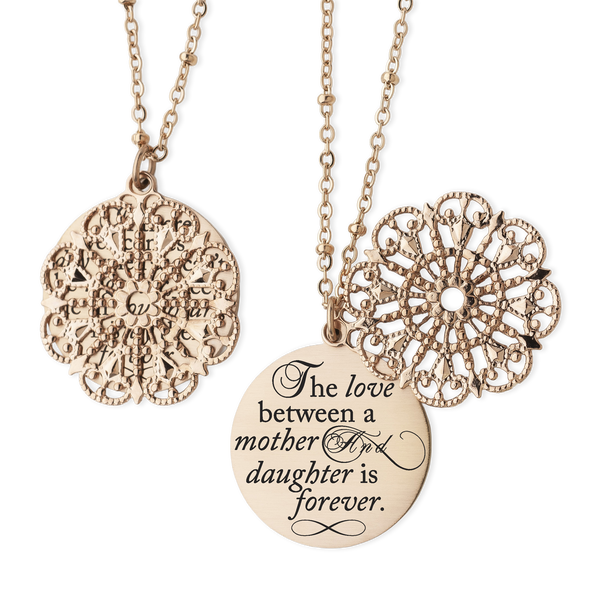 Mother Daughter Necklace Gift for Mom Mothers Day Gift Wedding Jewelry Mother of Bride Gift for Daughter Mom and Daughter Mom and Me Gifts