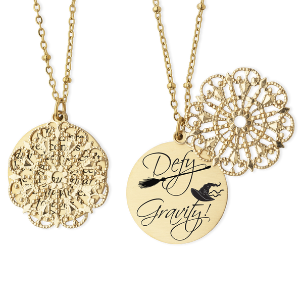 Defy Gravity Wicked the Musical Defying Gravity Necklace Wicked Jewelry Best Friend Necklace Broadway Jewelry Best Friend Gift BFF Necklace