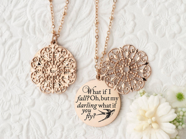 You are braver than you believe, stronger than you seem, and smarter than you think - Silver Quote Pendant Necklace