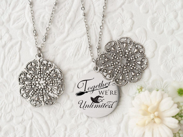 Together We're Unlimited - Silver Quote Pendant Necklace