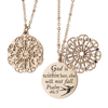 God is within her she will not fall Psalm 46:5 Bible Verse Necklace Christian Jewelry Christian Gifts Faith Necklace Scripture Necklace