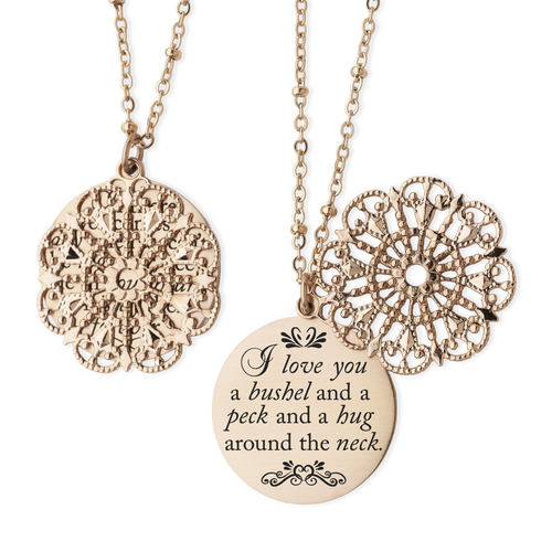 I love you a bushel and a peck and a hug around the neck Grandma Gift Nana Gift Granddaughter Gift for Mom Mothers Day Gift Sentimental Gift