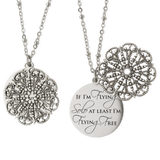 If I'm Flying Solo At Least I'm Flying Free Defying Gravity Wicked the Musical Necklace Wicked Jewelry Best Friend Gift Broadway Jewelry