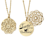 Together We're Unlimited Wicked the Musical Necklace Elphaba Glinda Wicked Jewelry Best Friend Necklace Broadway Jewelry Best Friend Gift