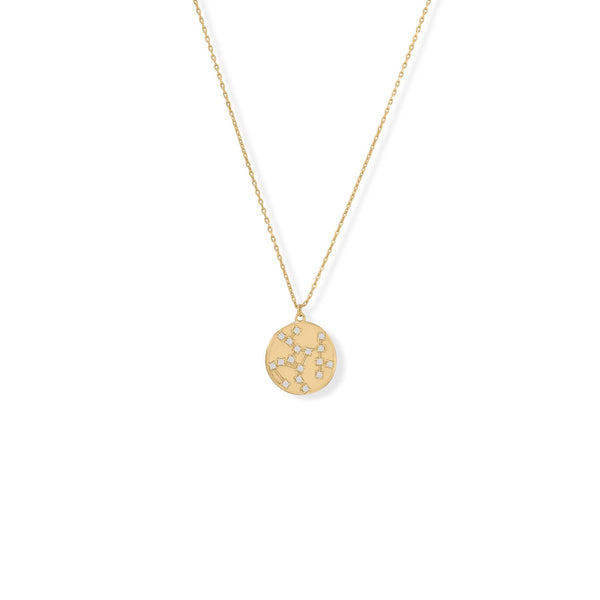 Cosmic Constellations! 16" + 2" Zodiac Coin Necklace (All Signs)
