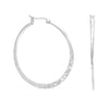 Large Hammered Hoop Earrings