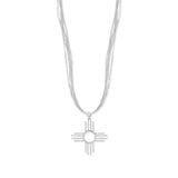 Large Oxidized Zia Symbol Pendant