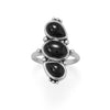 Multi Shape Black Onyx Ring