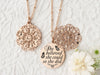 She believed she could so she did - Rose Gold Quote Pendant Necklace