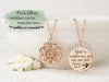 God is within her she will not fall. -Psalm 46:5 - Gold Quote Pendant Necklace