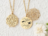 Defy Gravity - Gold Quote Pendant Necklace