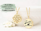 Together We're Unlimited - Gold Quote Pendant Necklace