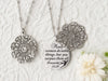 Many women do noble things, but you surpass them all. Proverbs 31:29 - Silver Quote Pendant Necklace