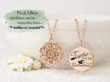 Together We're Unlimited - Rose Gold Quote Pendant Necklace
